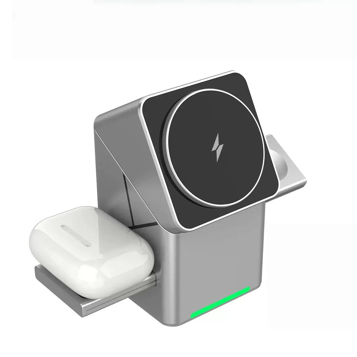 XW10 Cube Spinning Wireless Charger Strong Magnetic 15W Fast Charging 3-in-1 New Desktop Wireless Charger