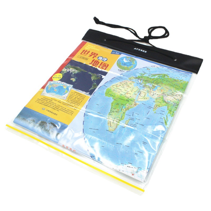 AYXSEE Outdoor Training Water-Repellent Map Bag Plastic Ziplock Bag Transparent Stationery Bag PVC Plastic Thick 20 Silk