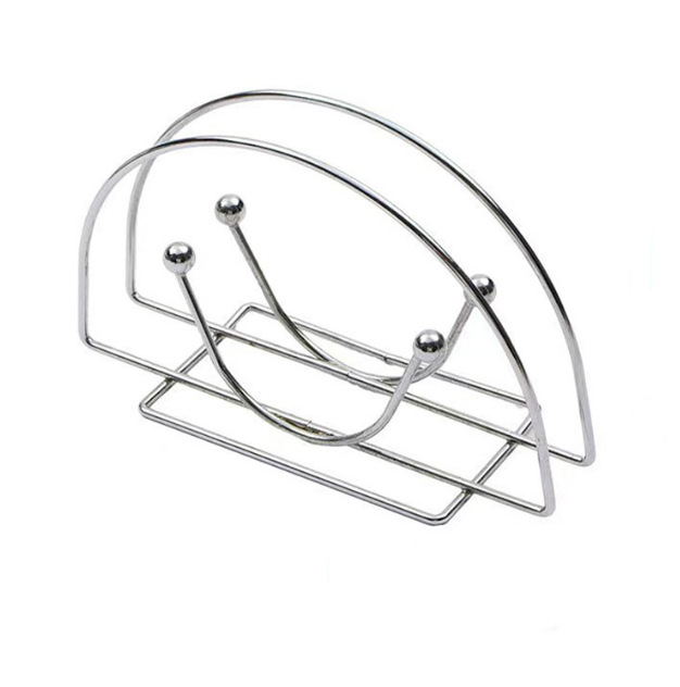 Simple Napkin Holder Iron Gold Vertical Metal Napkin Holder Triangle Coffee Restaurant Hotel Napkin Storage Rack