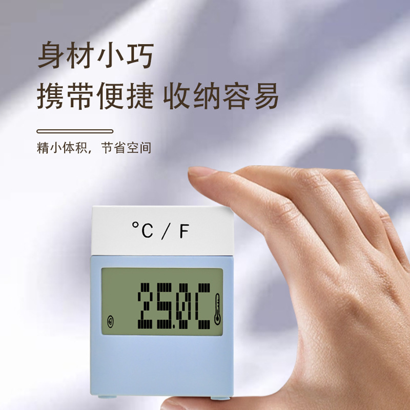Custom Rotating Timer Electronic Display Digital Alarm Clock Simple Calendar Display Reminder Desk Clock