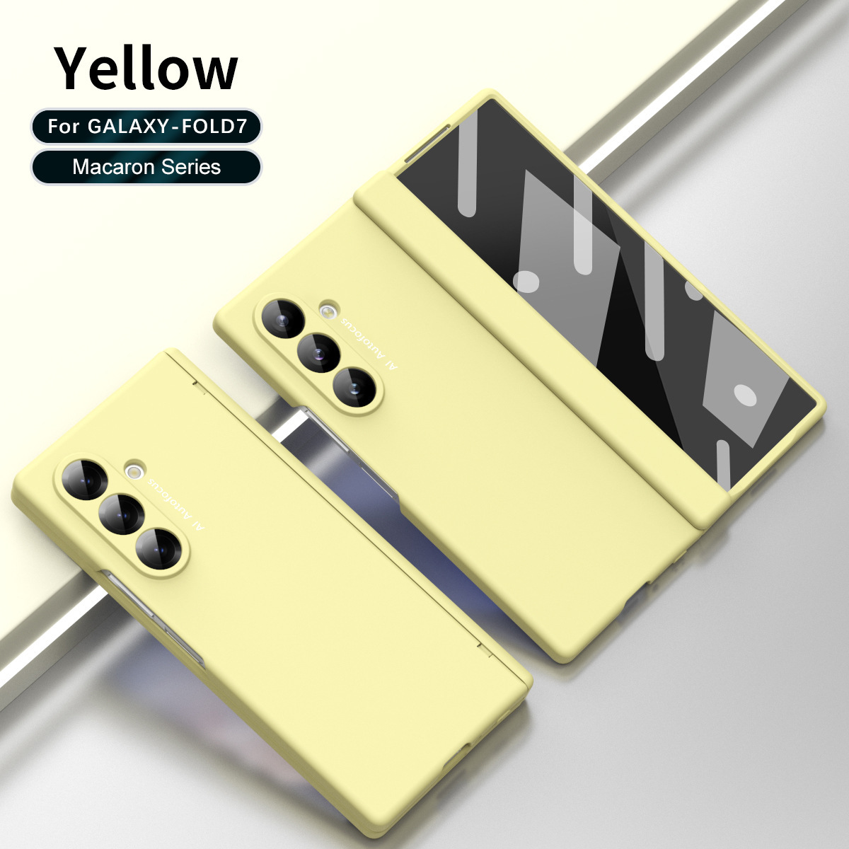 For Samsung Z Fold7 Phone Case New Pen Slot FOLD6 Ultra-Thin Business Solid Color Full Coverage Protective Case with Stylus