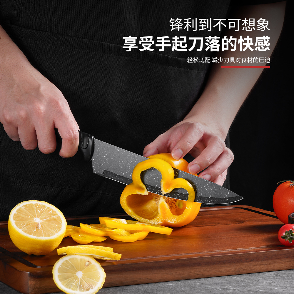 Jiakang Kitchen Knife Set Six-Piece Household Stainless Steel Chef Knife Meat Knife Fruit Knife