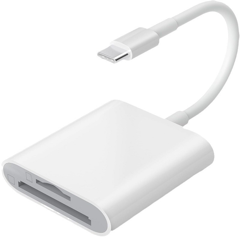 Apple iPhone Lightning Adapter TF SD 2-in-1 Card Reader Type-C OTG Chinese Style