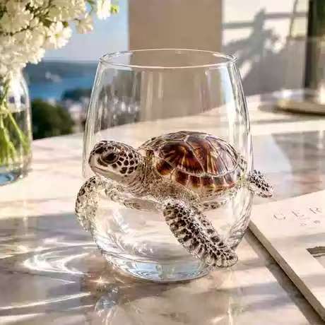 Independent site whiskey cup new glass cup bouquet shape glass craft whiskey cup