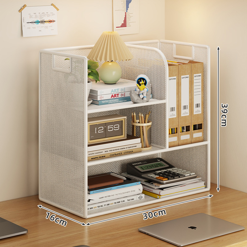 Desktop Storage Rack for Home Study Desk Book Storage Rack, Living Room Snack Rack, Cup Holder, Office Desk Organizer