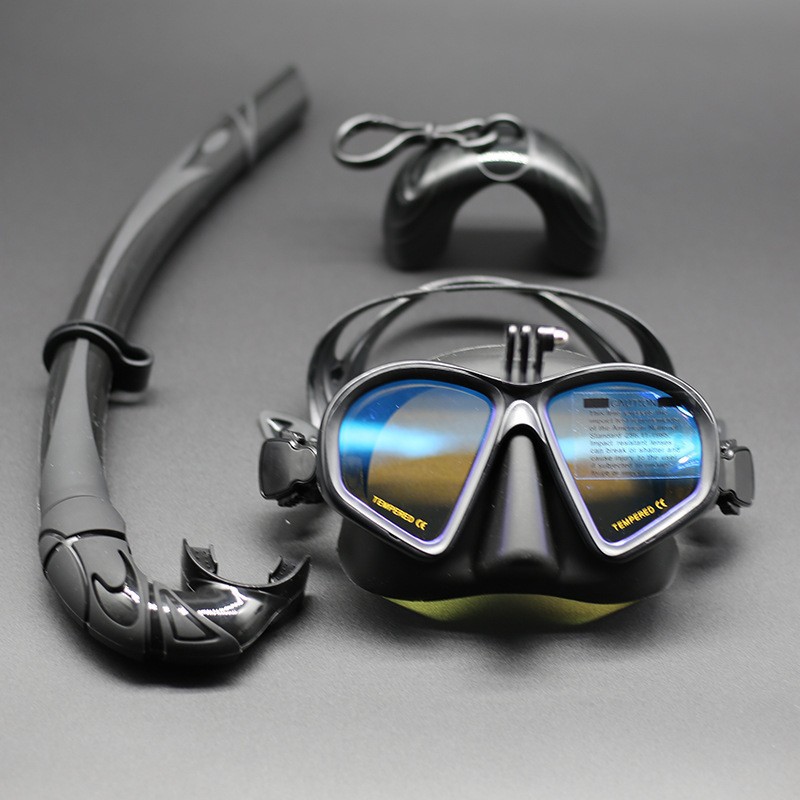 Exclusive professional low-volume free diving mask for men and women, snorkeling equipment, swimming goggles with prescription