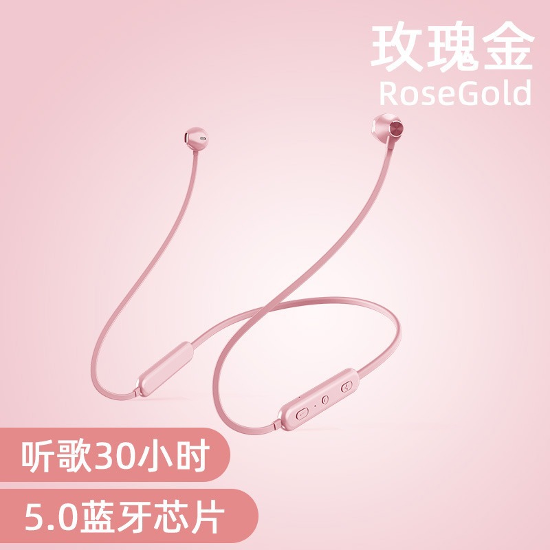 Soai X8 Wireless Bluetooth Earphones Running In-ear Waterproof Sports Neckband Neck Hanging In-ear Listening
