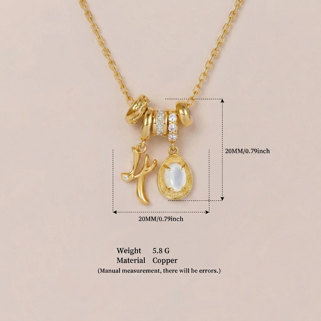 Independent station锁骨链 simple multi-pendant series elements stainless steel necklace copper
