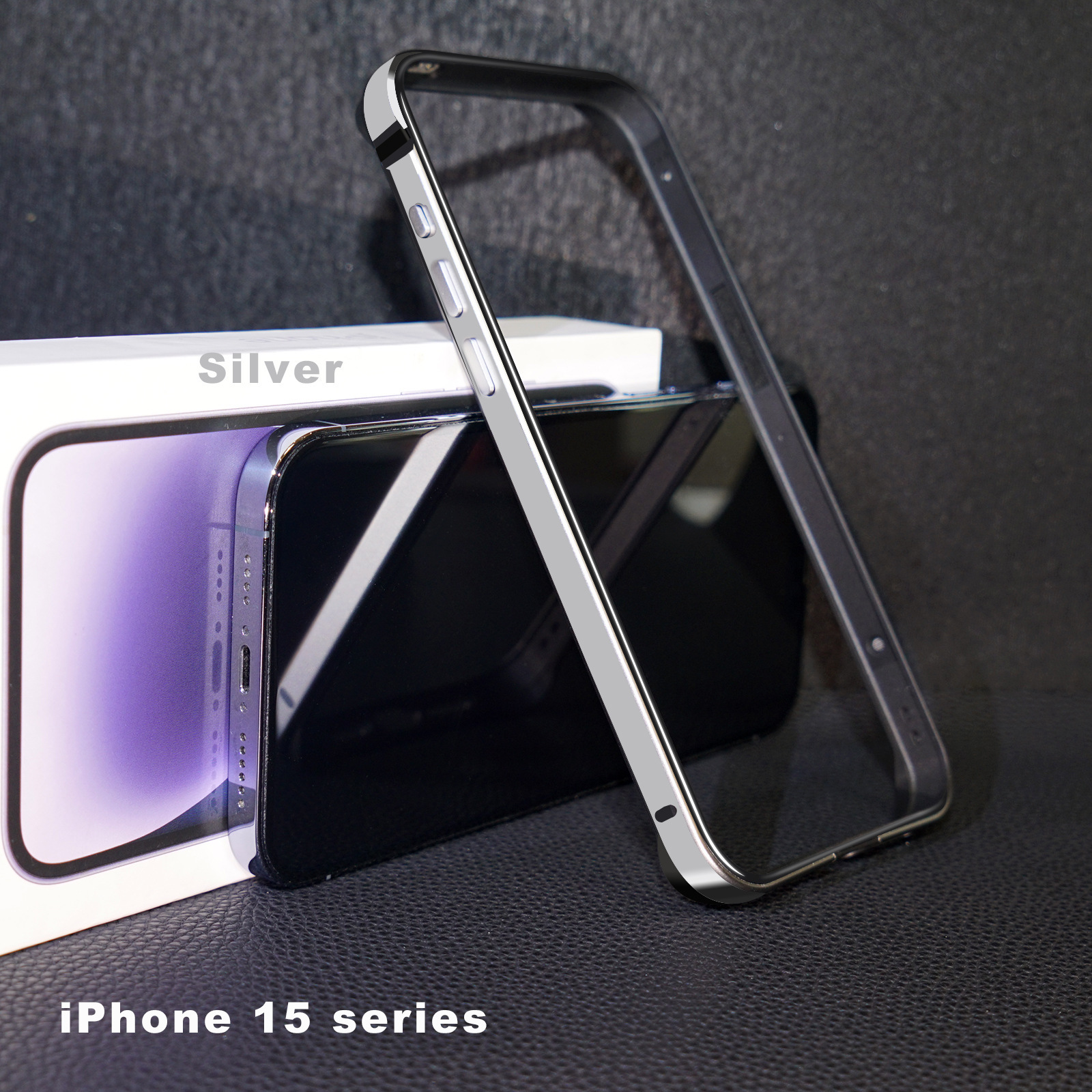 Ultra-thin Metal Frame Case for iPhone 15 Pro Max iPhone 15 Anti-drop 16E
