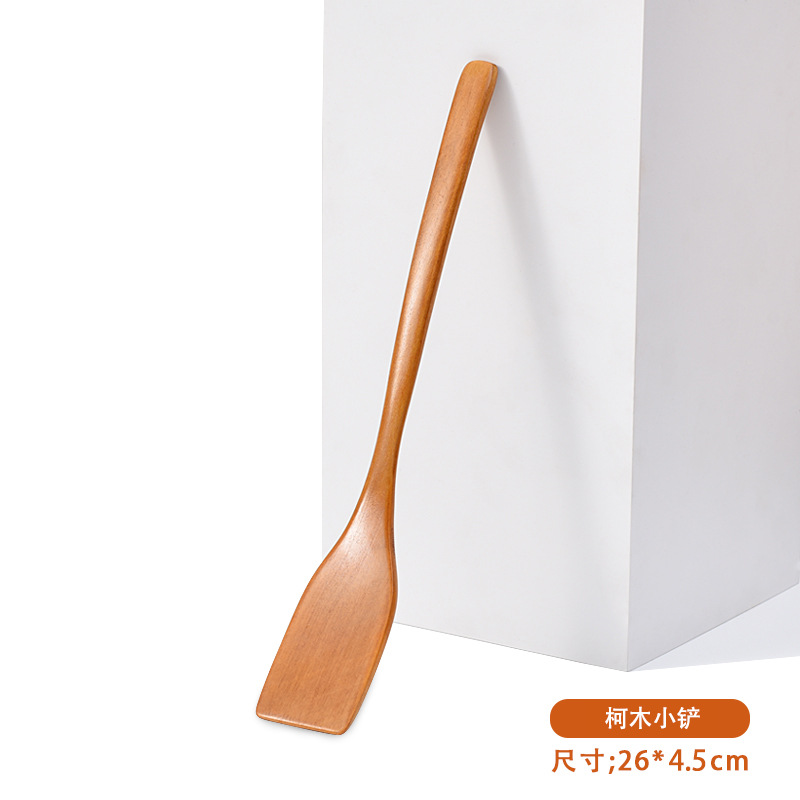 Chicken wing wood mini spatula, non-stick pan wooden spatula, fried egg steak spatula, stirring spoon, custom LOGO