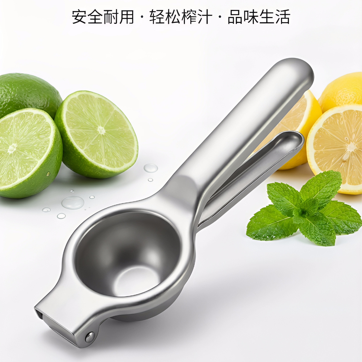 Manual lemon juicer stainless steel press juicer mini household pomegranate orange juicer squeeze lemon clip