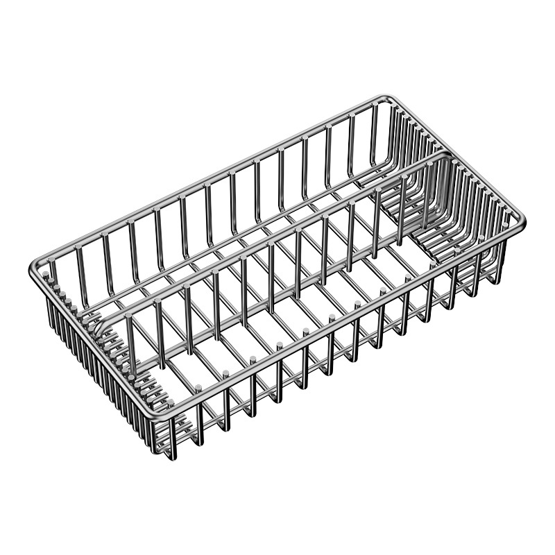 Stainless steel disinfection cabinet chopstick holder kitchen chopstick basket storage box drain basket pull-out chopstick box spoon tableware partition