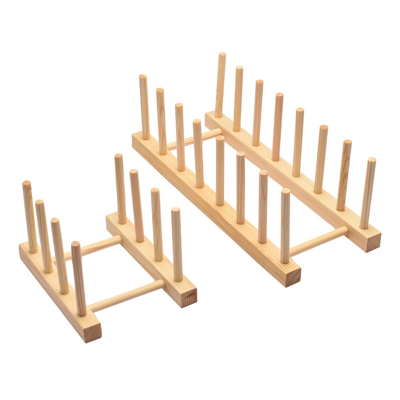 Wooden drying rack, kitchen dish rack, cup rack, commercial tea cake display storage rack, customizable