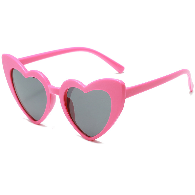 Children's candy color heart sunglasses, posing男女 baby anti-ultraviolet glasses, graduation photo props sunglasses