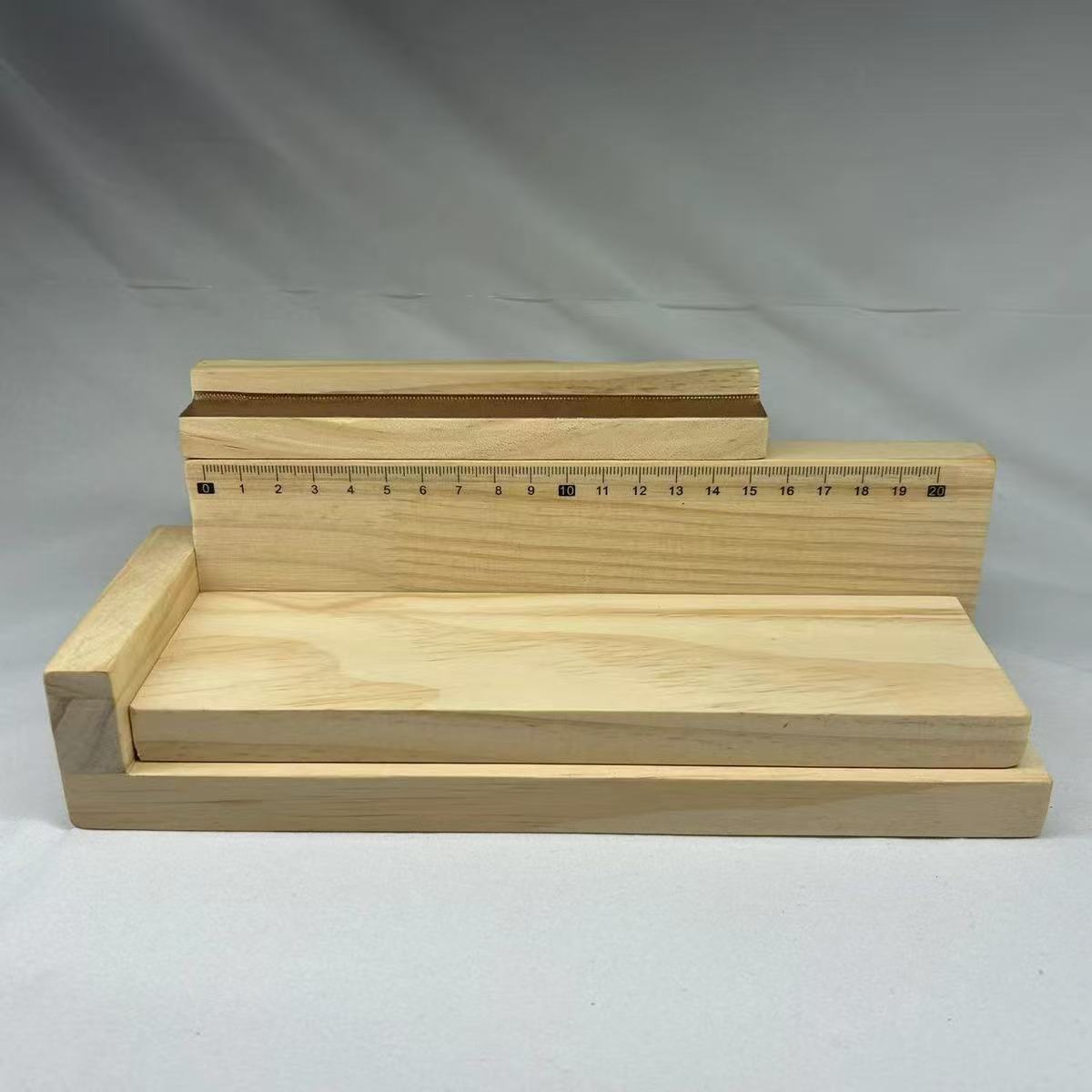 Solid wood household solid oak manual labeling positioning bottle avoid wrinkling label auxiliary fixing tool