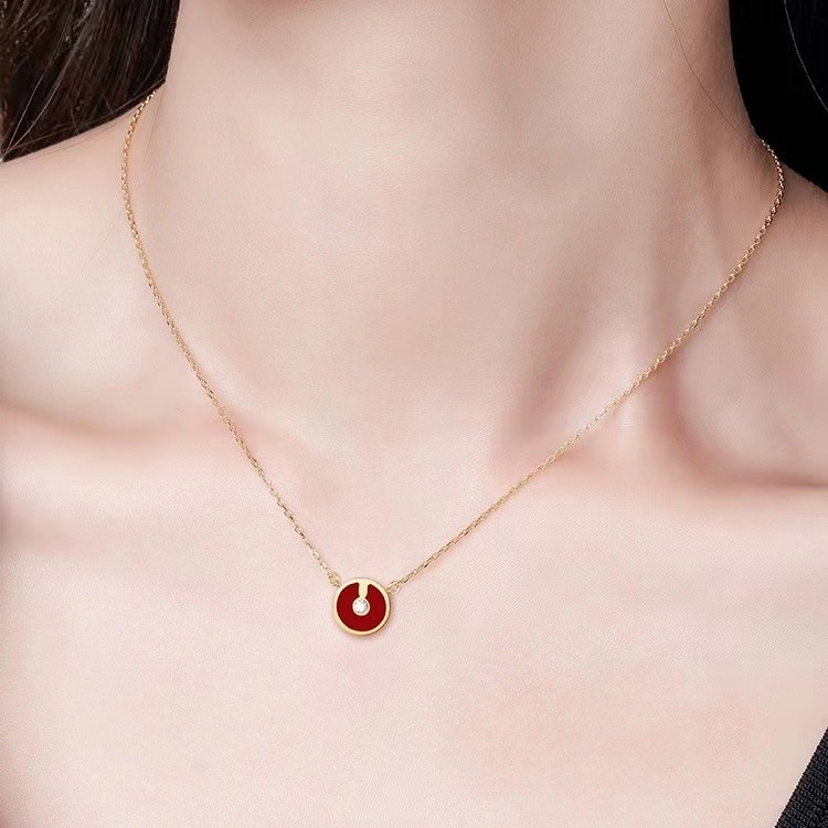 New Lucky Sign Enamel Ring Necklace Bracelet Earring Series Simple