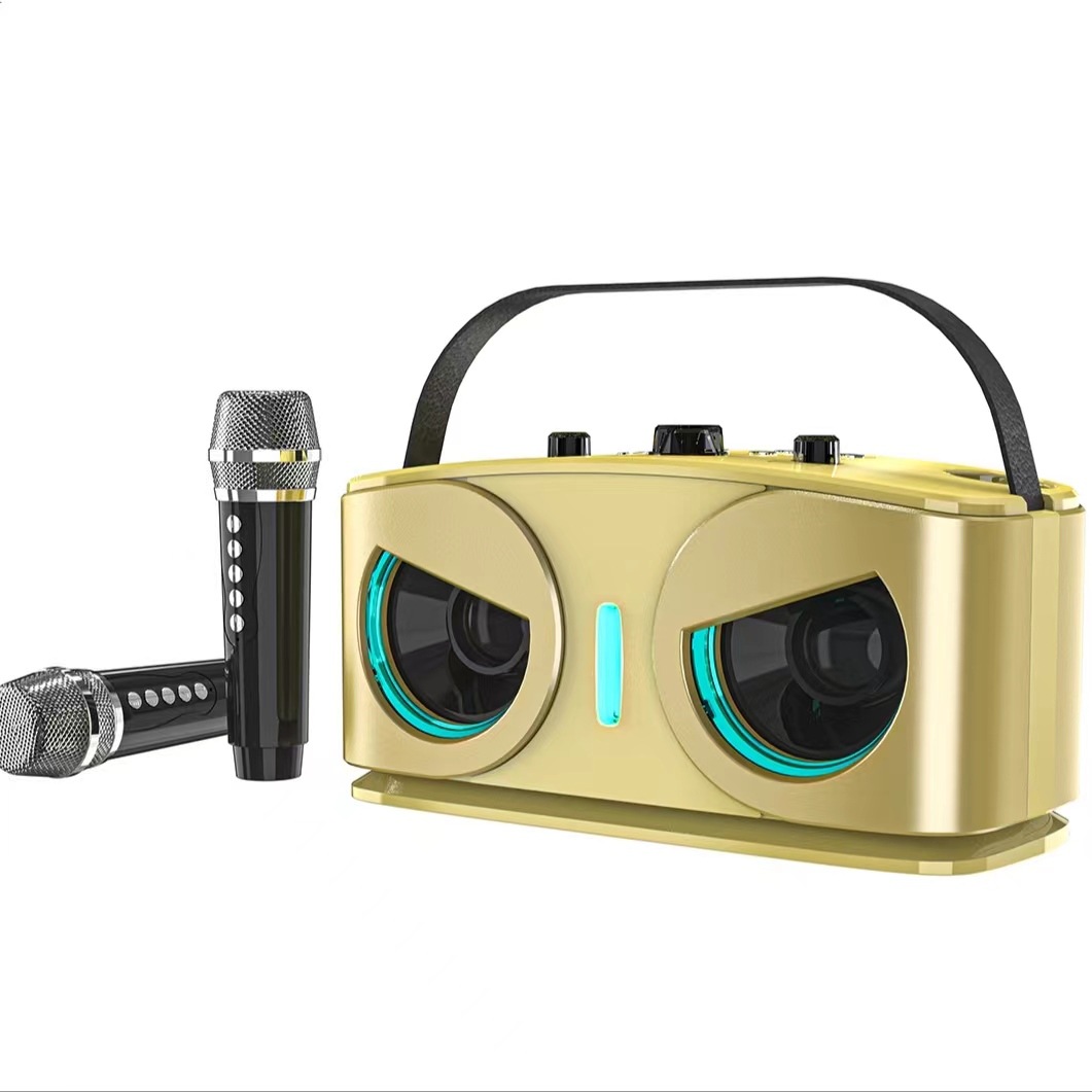 YS203 Wireless Bluetooth Speaker Owl Microphone All-in-One Outdoor Portable A922 K歌 Speaker