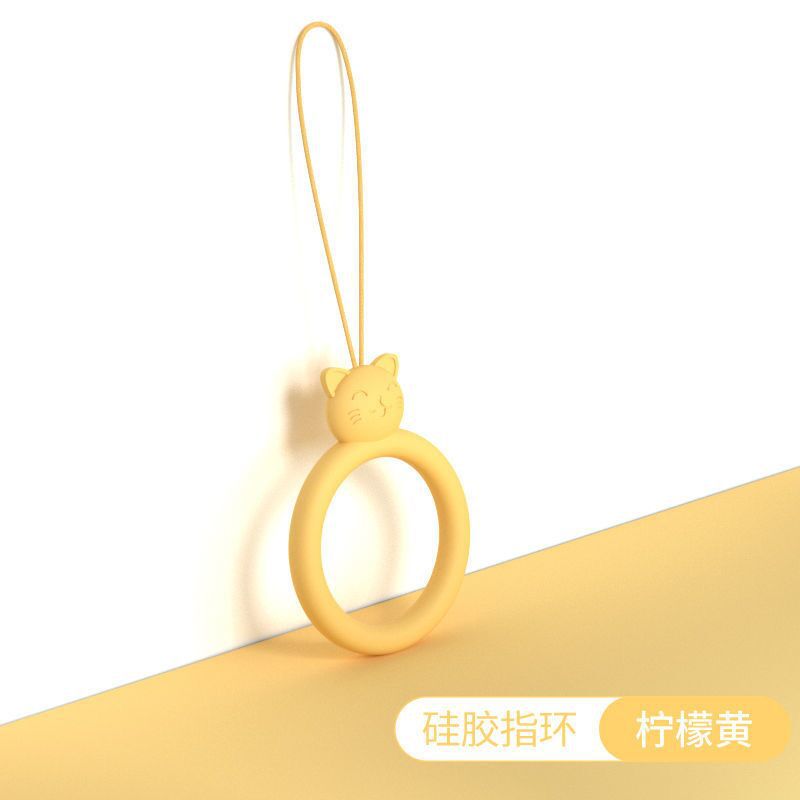 硅胶圈-猫咪-黄色