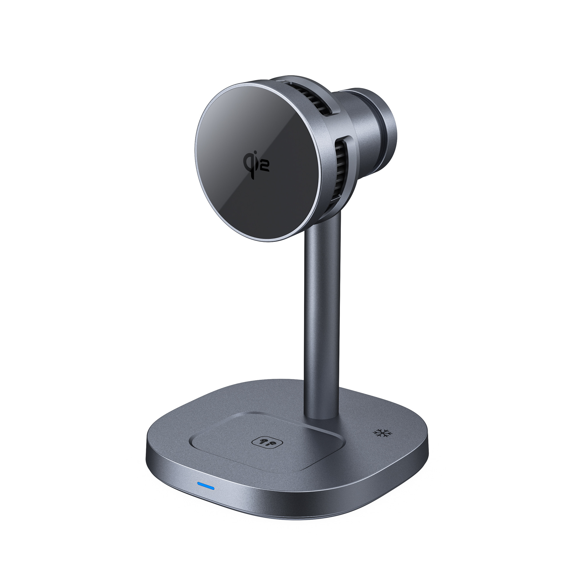 25W Fast Charge QI2.2 New Semiconductor Cooling Wireless Charger Magnetic Phone Holder 3-in-1 Wireless Charger