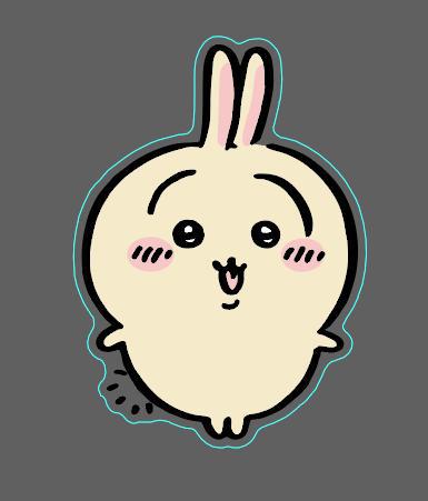 Cute Cartoon Jii Kawaii Airbag Stand Lazy Telescopic Magnetic Acrylic Resin Phone Stand