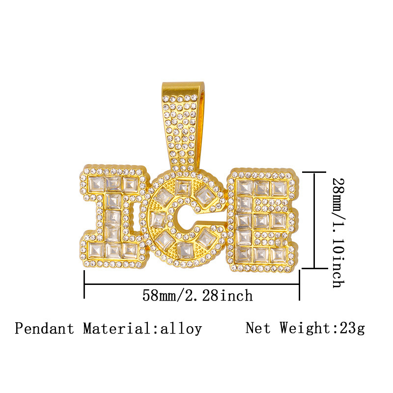 金色ICE吊坠