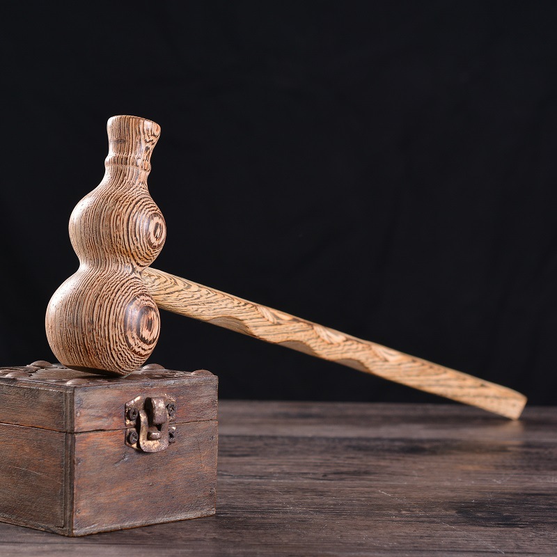 Chicken wing wood massage hammer, solid wood meridian hammer, old man's joy, tapping back massage hammer, meridian acupoint massage health stick