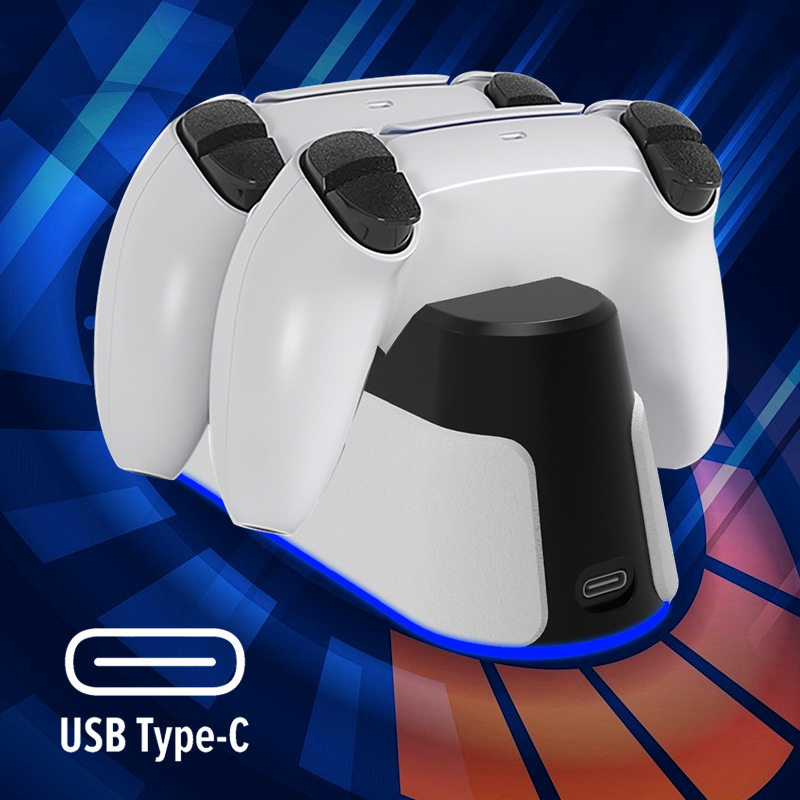 New PS5 controller charging dock ps5 controller charging base fast charging dual charging RGB lighting custom mold