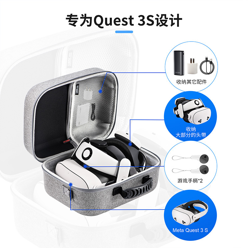 STARTRC GAMES Sling Bag Meta Quest 3 Storage Bag Quest 3S Compatible Elite Head Strap
