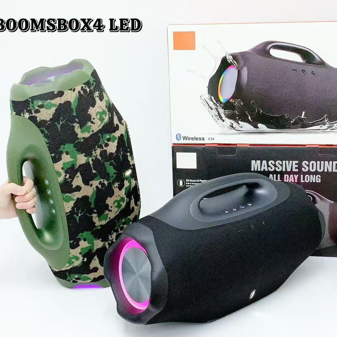 Music God of War fourth generation oversized LED colorful light super war god portable Bluetooth speaker 150W subwoofer