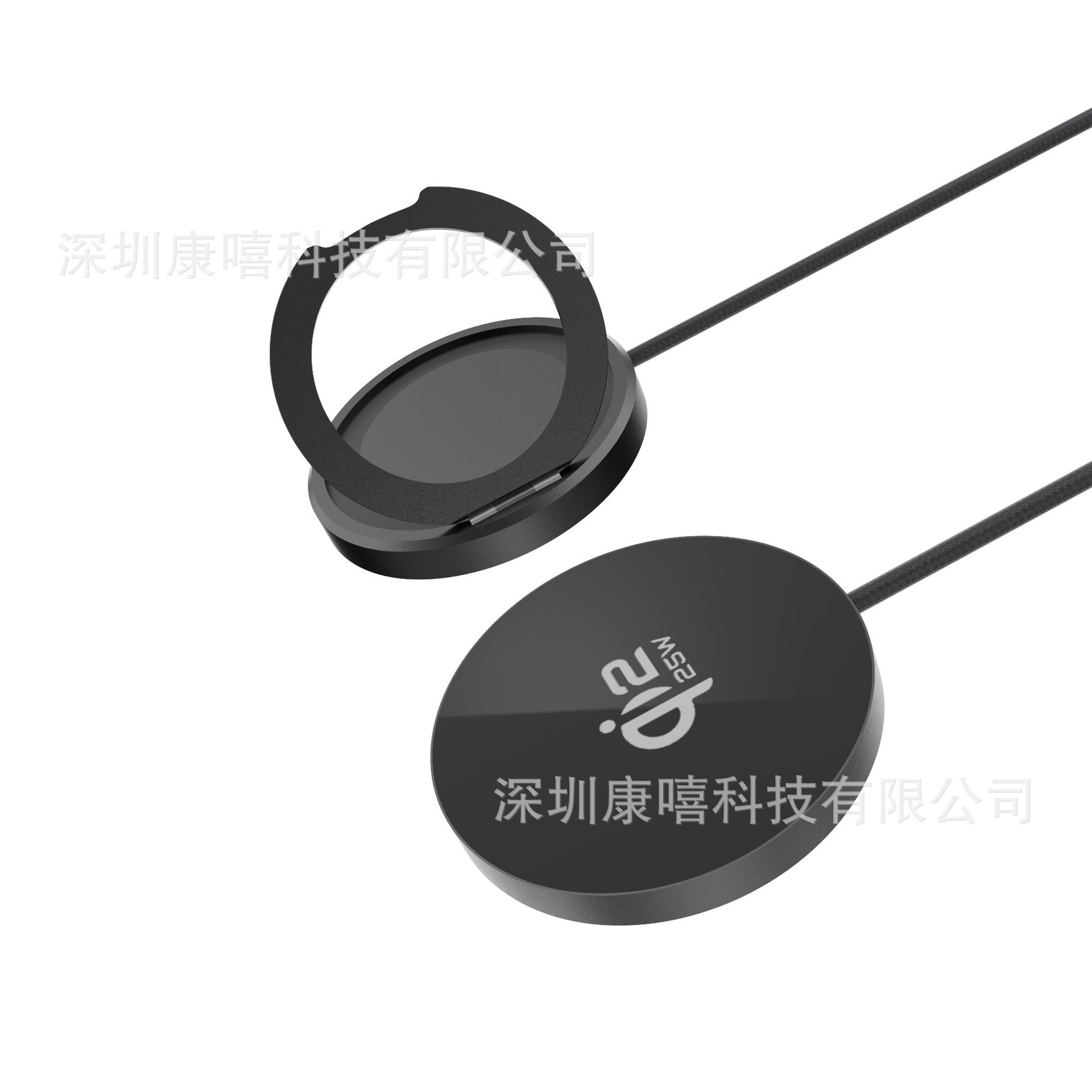 QI2.2 25W Foldable Stand Wireless Charger with PD30W PPS Adapter Set