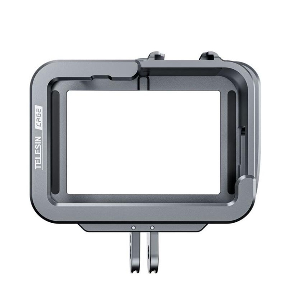 TELESIN Metal Cage for GoPro 12/11/10/9 Camera Horizontal and Vertical Shooting Protective Frame