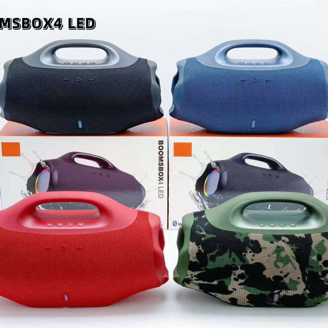 40W LED BOOMBOX4 Big War God 4 LED Light Wireless Bluetooth Speaker Outdoor Portable Customizable