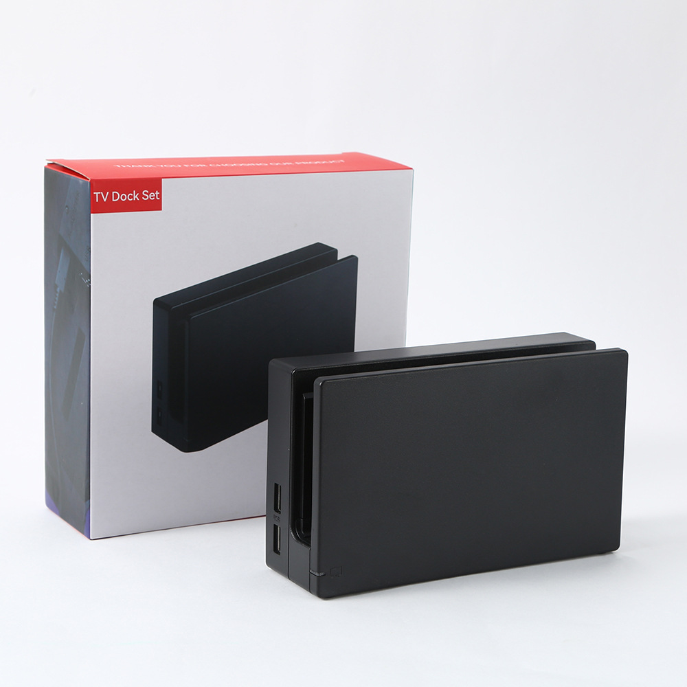 Switch TV Docking Station Set Host Charging Dock with HDMI Cable Power Adapter Full Accessories
