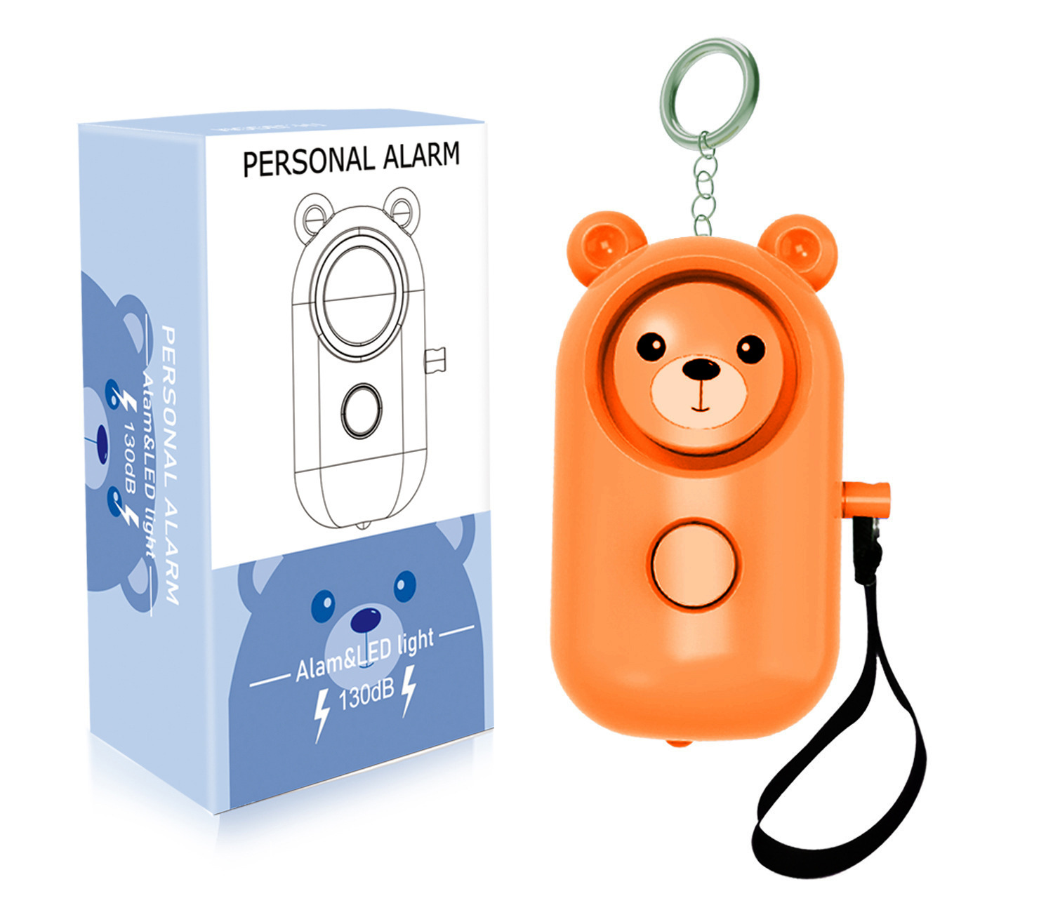 Personal Alarm for Women Anti-wolf New Self-defense Portable Outdoor Children Safety Products