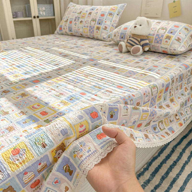 彩格童话【软糯透气 适合裸睡】 · 床单单件-120x230cm【适合0.8-0.9m床】