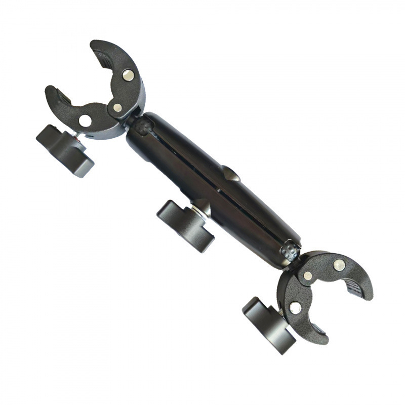 Insta360 X5 360 Action Camera Dual Head Heavy Duty Clamp Motorcycle Mount Selfie Stick Crab Clamp