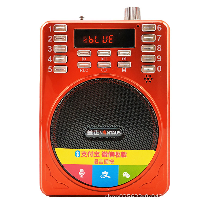 Jin Zheng 275A FM with Card Slot Radio for Elderly Music Player Loud Volume Portable Amplifier