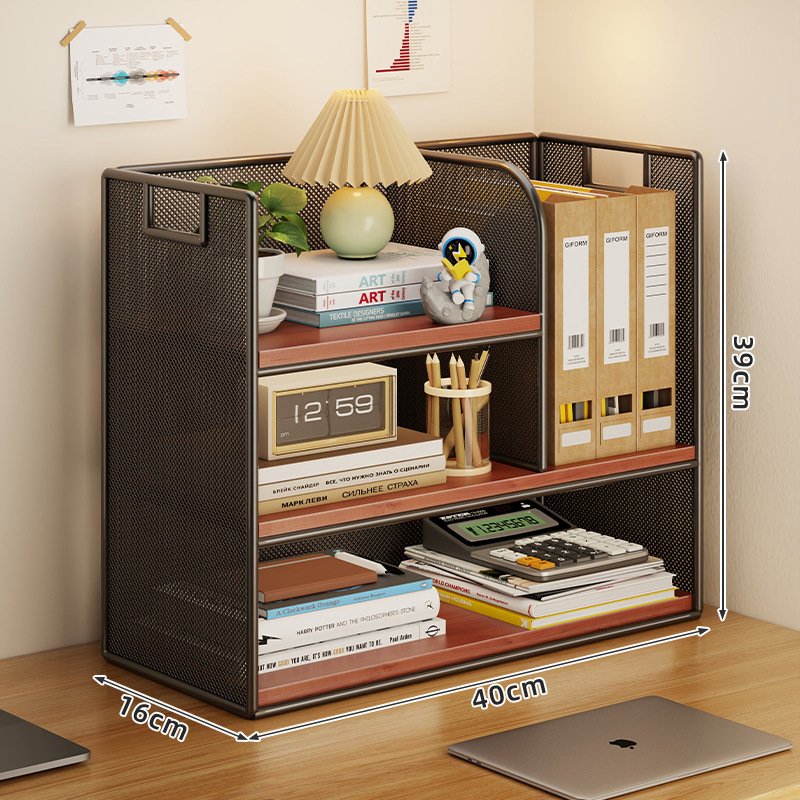 Desktop Storage Rack for Home Study Desk Book Storage Rack, Living Room Snack Rack, Cup Holder, Office Desk Organizer