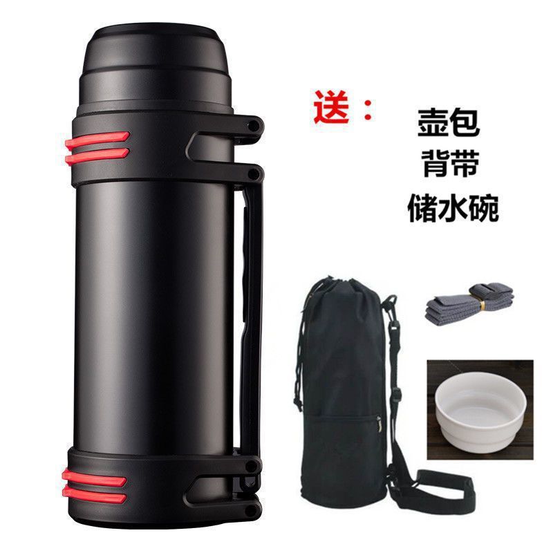 Stainless steel vacuum flask travel flask vacuum cup large capacity outdoor sports cold water flask portable car