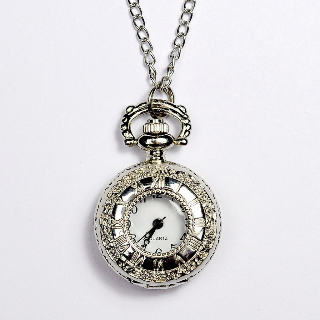 Small love heart pocket watch student watch couple watch exam watch