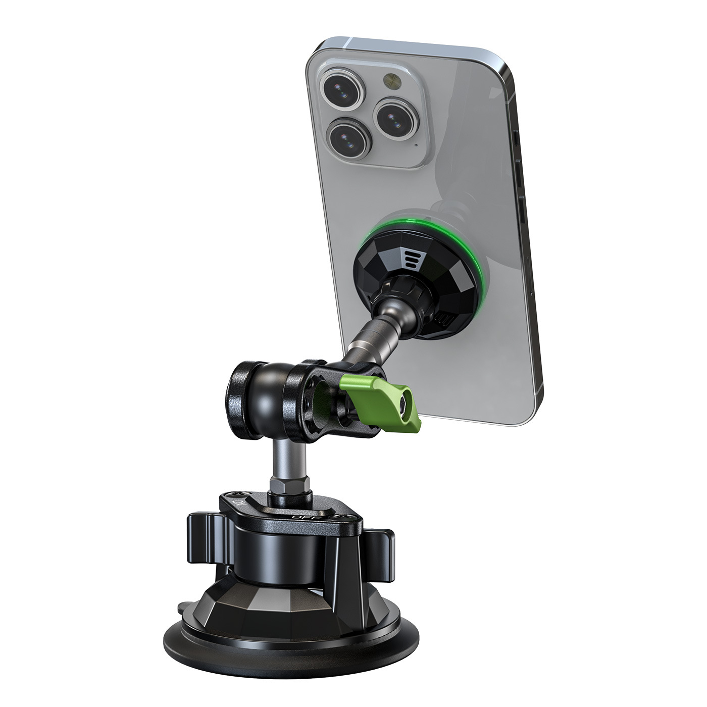 2026 New Car Magnetic Wireless Charging Phone Mount Custom High Adaptability Vacuum Suction Phone Mount