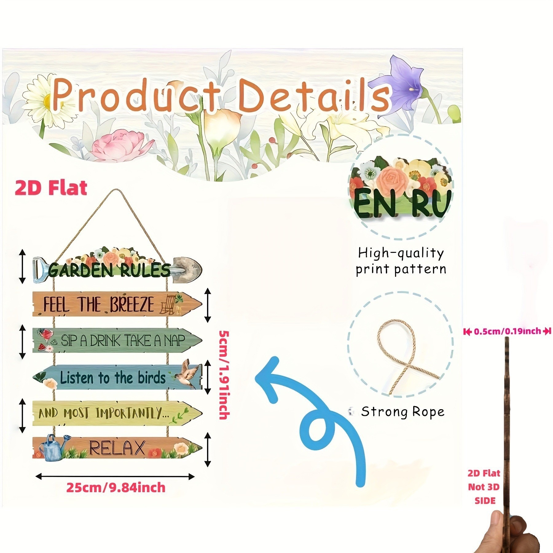 2026 Modern Minimalist Wooden Craft Wall Decoration Hanging Ornament Suitable for Bedroom Study Workspace Hanging Wooden Sign