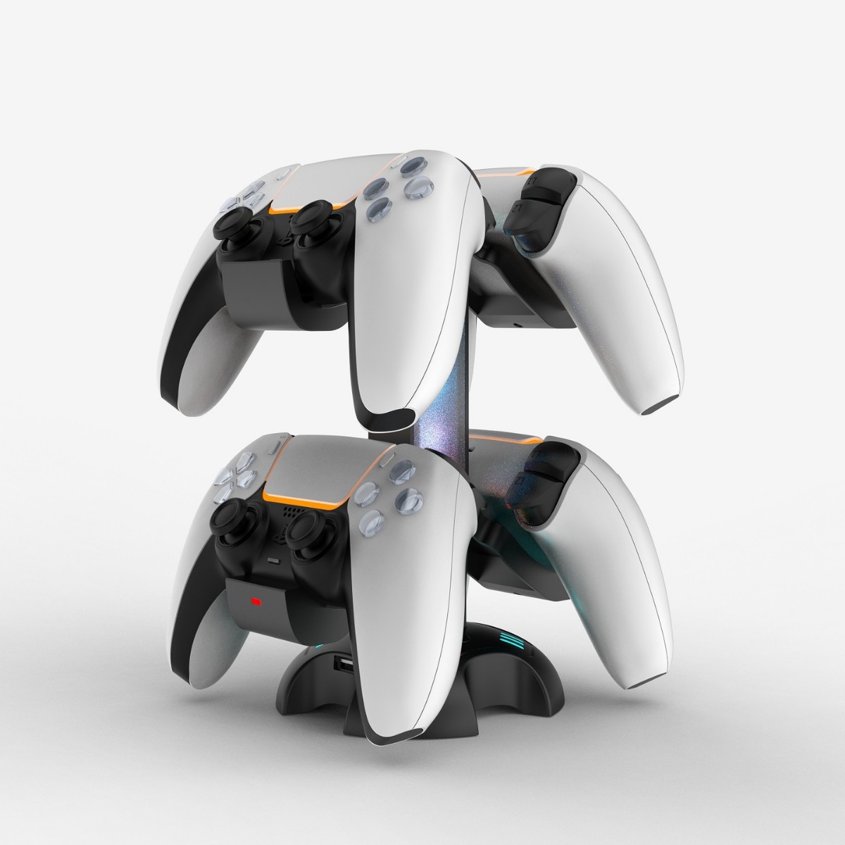 PS5 handle charging stand 4-in-1 stand handle storage stand RGB light luminous game handle display stand