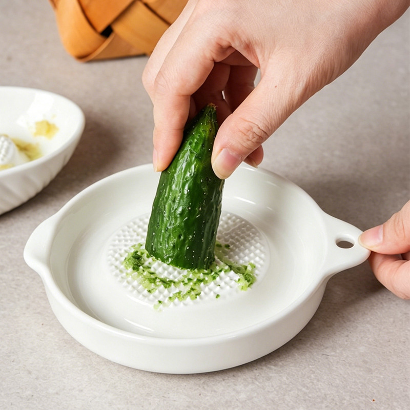 Home ceramic ginger grinder grinder manual garlic masher garlic grater ginger juice potato masher baby food