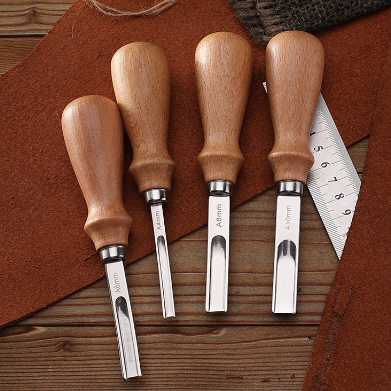 New leather tool cowhide edge trimmer DIY handmade leather craft wide mouth edge scraper trimming knife