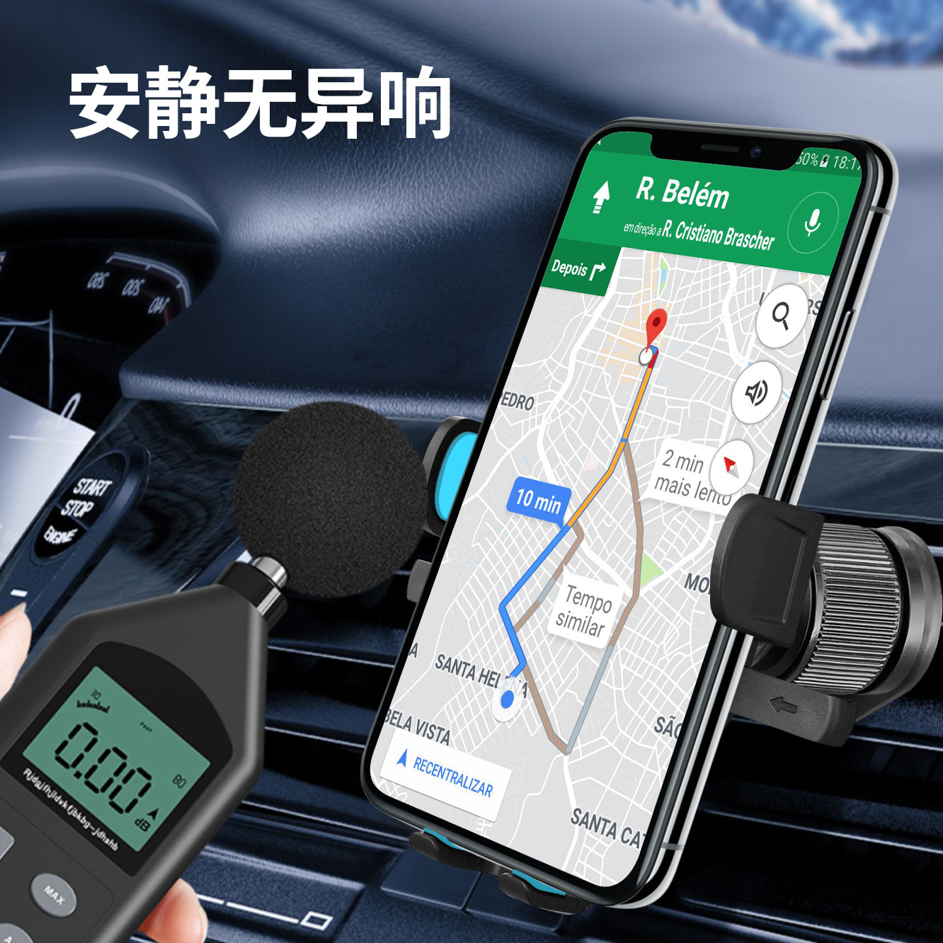 Wholesale car interior car phone holder air vent holder car navigation support mount
