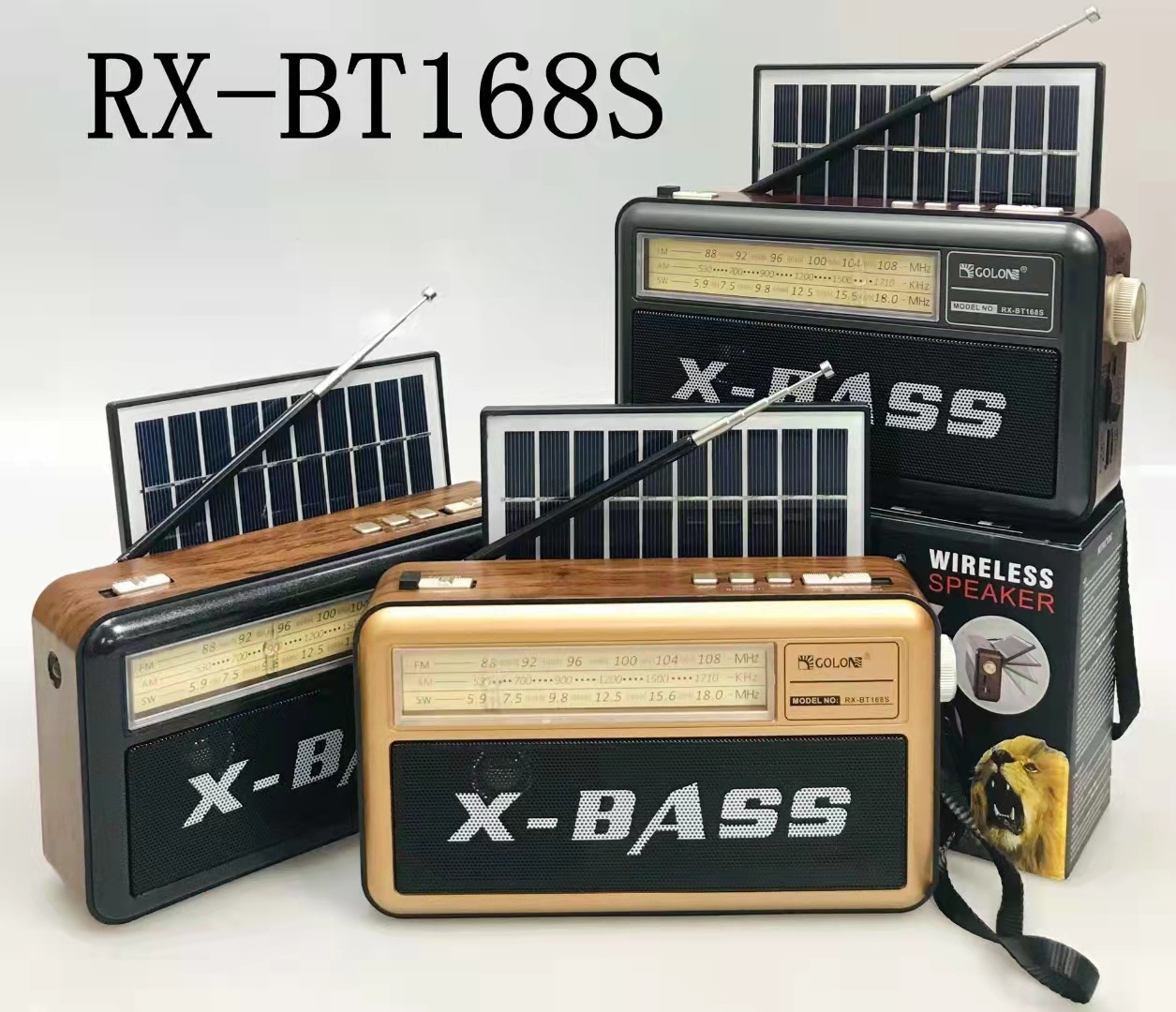 Charging Multifunctional Solar Power Generation Portable Radio Multi-Band Bluetooth Speaker Solar Radio