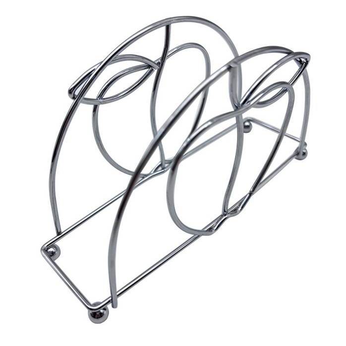 Simple Napkin Holder Iron Gold Vertical Metal Napkin Holder Triangle Coffee Restaurant Hotel Napkin Storage Rack