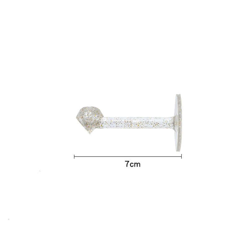 Plastic Storage Rack Hair Accessories Hair Clip Wall-Mounted Hair Tie Hook No-Drill Decorative Modern Simple