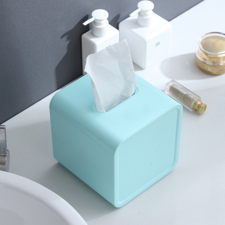 Simple dining room, dormitory, living room desktop tissue box, storage box, coffee table napkin holder, household roll paper holder